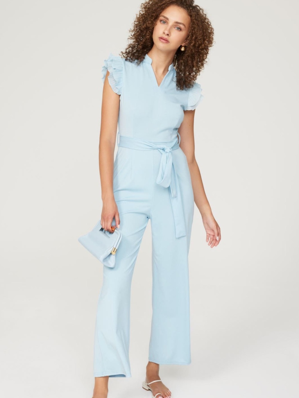 Area Stars Ruffle Sleeve Jumpsuit